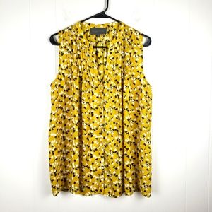 SUNDAY IN BROOKLYN Ginkgo Print Sleeveless Top